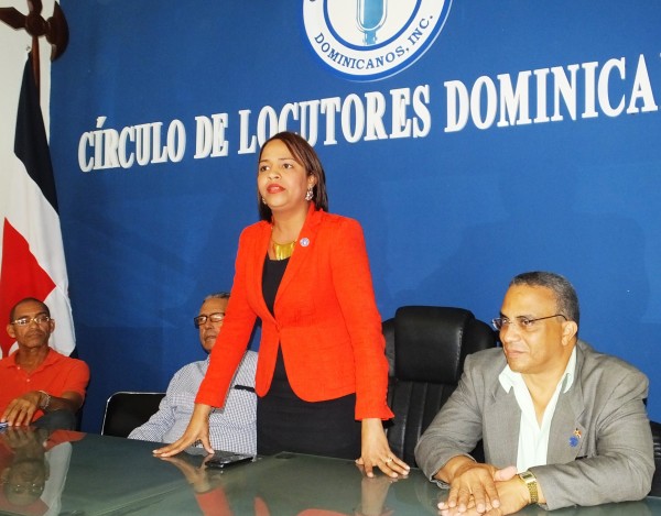 Ana Daisy Guerrero, durante asamblea del Circulo de Locutores 1